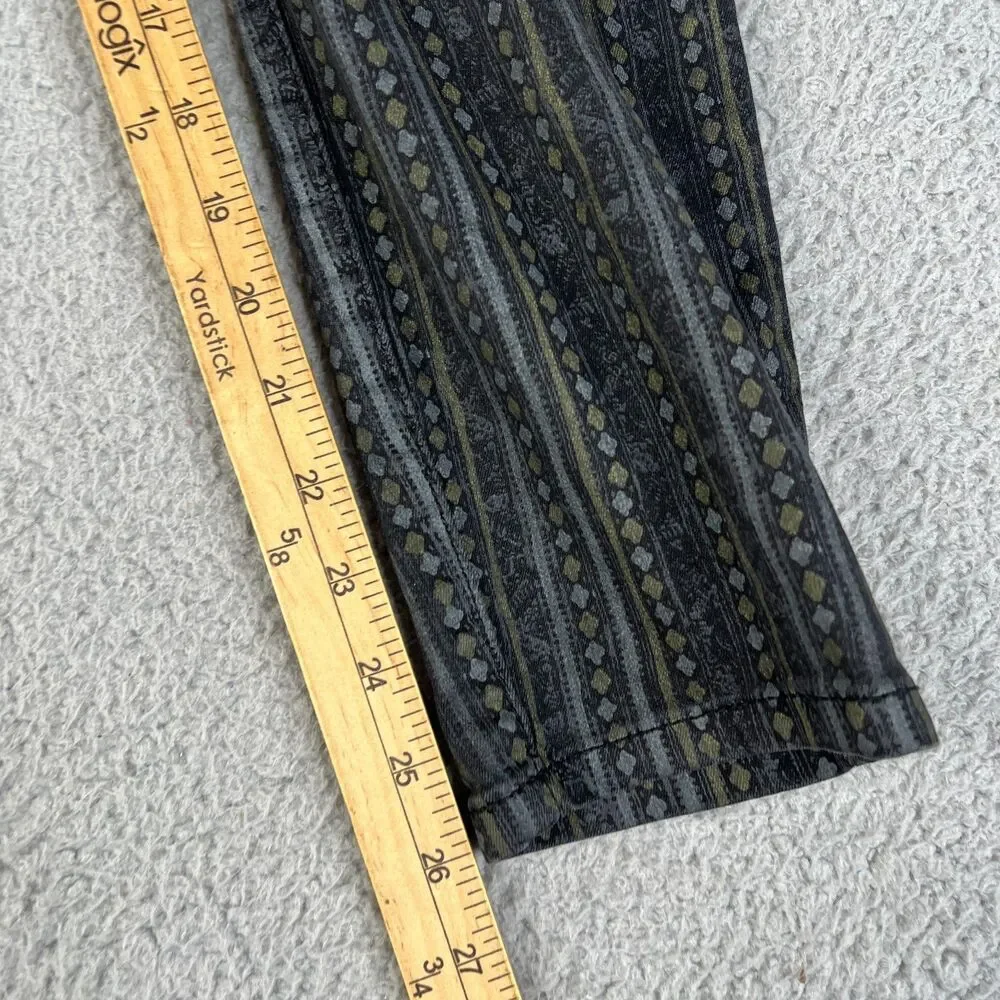 Free People Jeans Womens 28 Black Gray Striped Skinny Mid Rise Denim 30 x 26